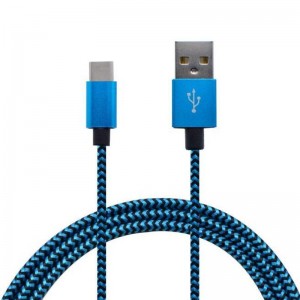 Cablul de date de tip C către USB Cârlig de date cu nailon